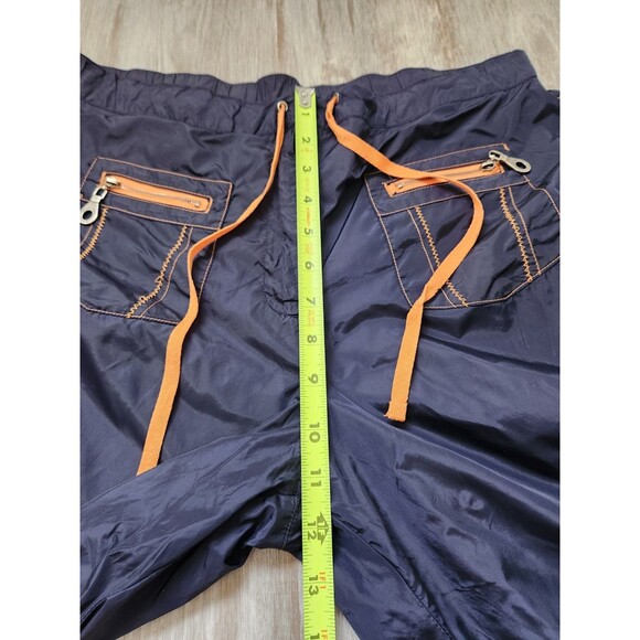 Duck Head Lightweight Lined Pants Navy Orange Drawstring Pockets Sz M - Picture 10 of 13